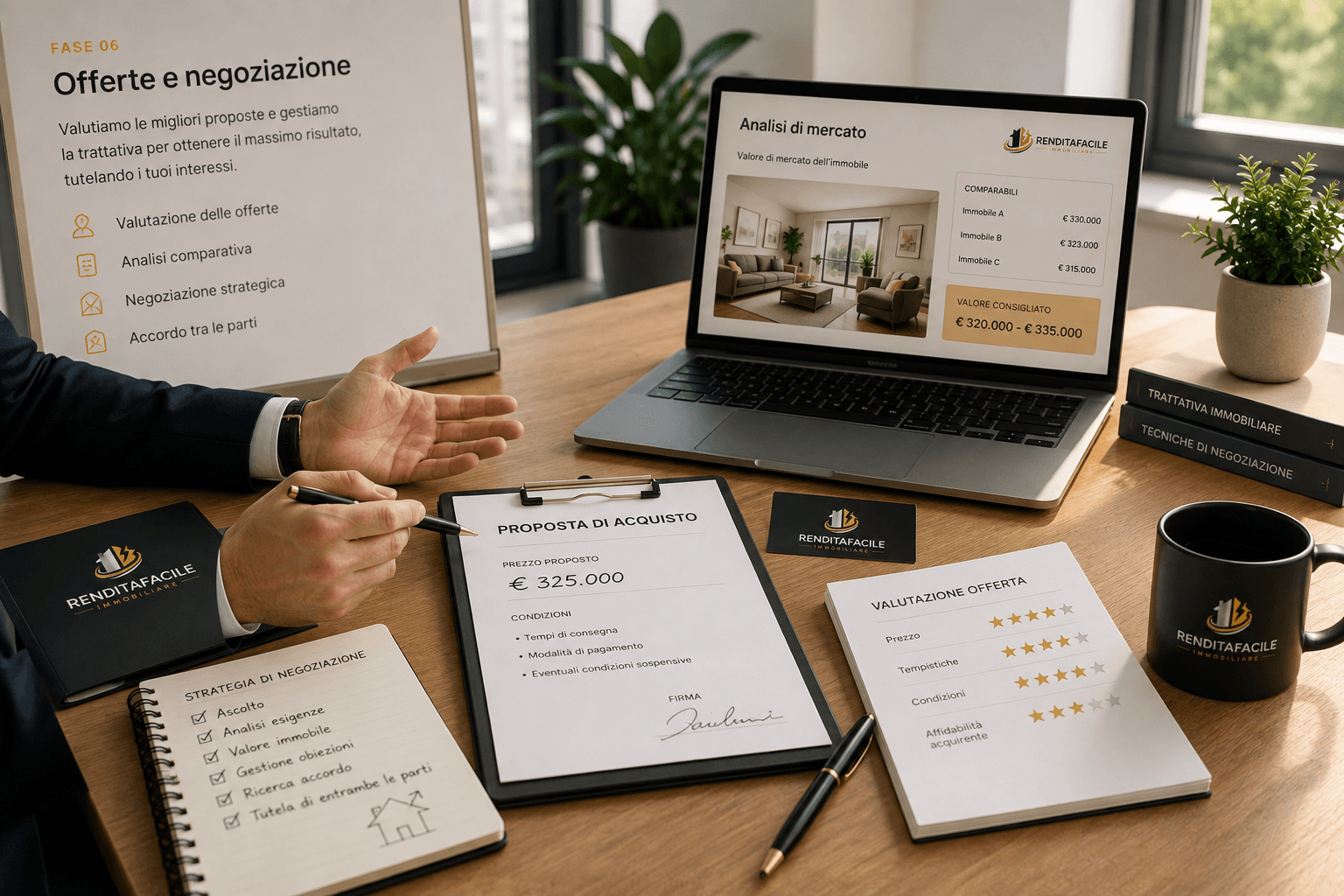 Gestione delle offerte e negoziazione immobiliare con RenditaFacile